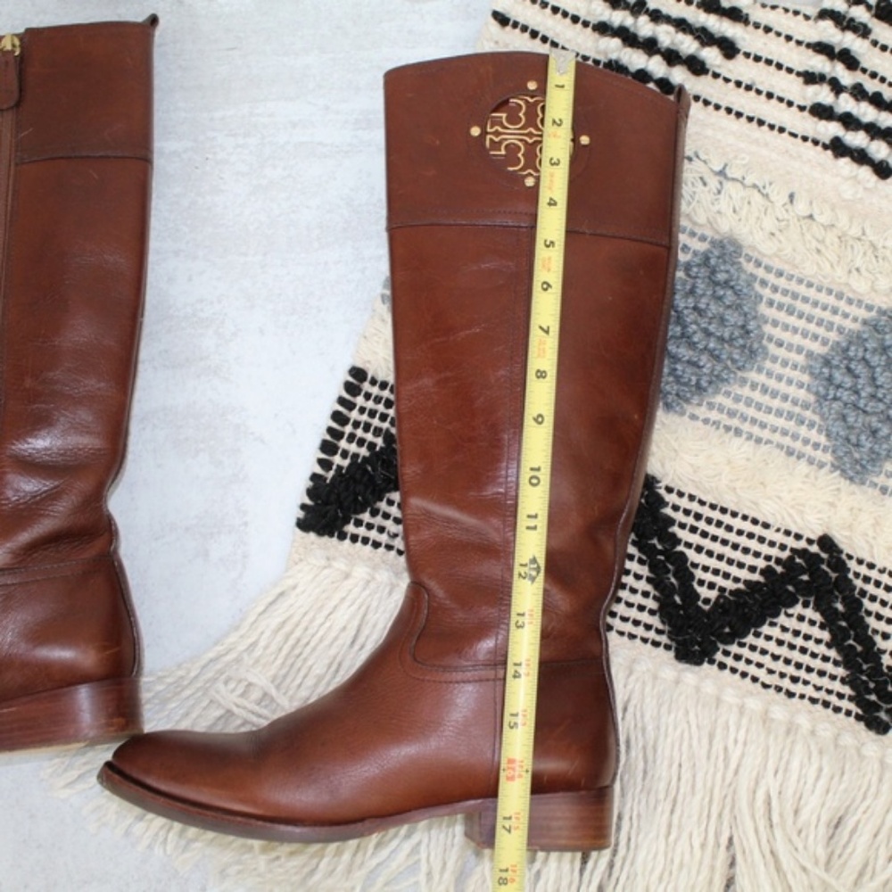 SOLD Tory Burch Brown Leather Riding Boots - Picture 4 of 8